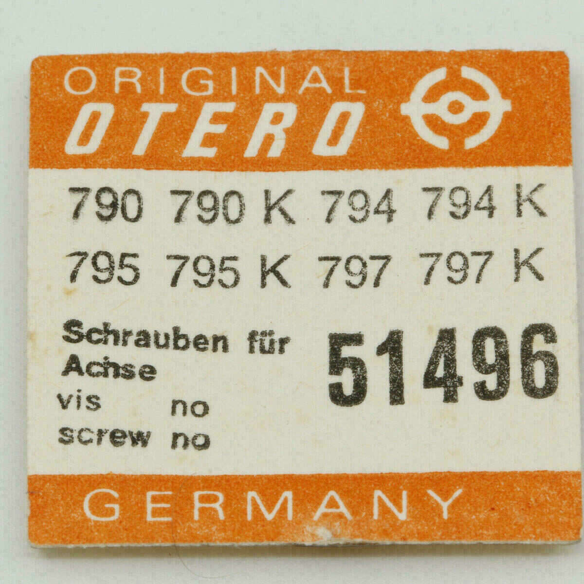 OTERO 48 Part 51496 vite del rotore, vite dell’asse OTERO 77 790 904 – immagine 6