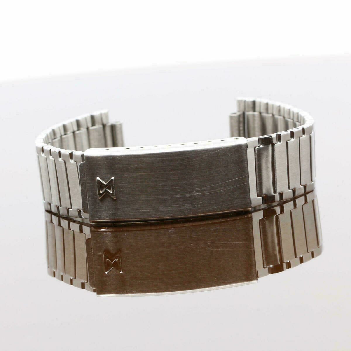 Original Edox Stainless Steel Watch Band, Silver, without End Pieces – NOS – image 9