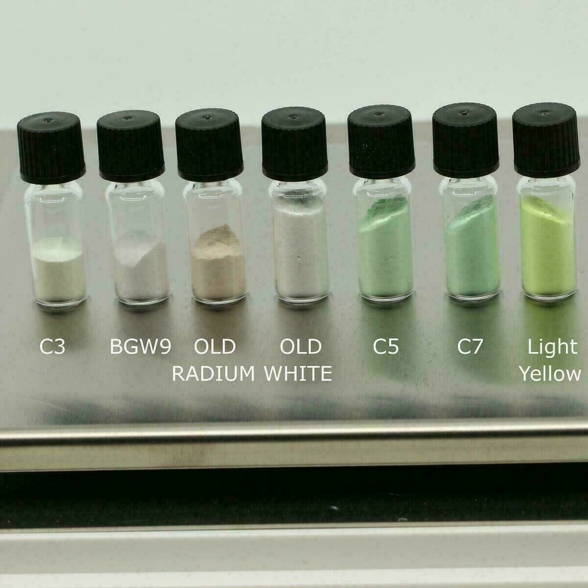 SWISS SuperLuminova OLD RADIUM Grade A 1 g / masa luminiscente para relojes – imagen 3