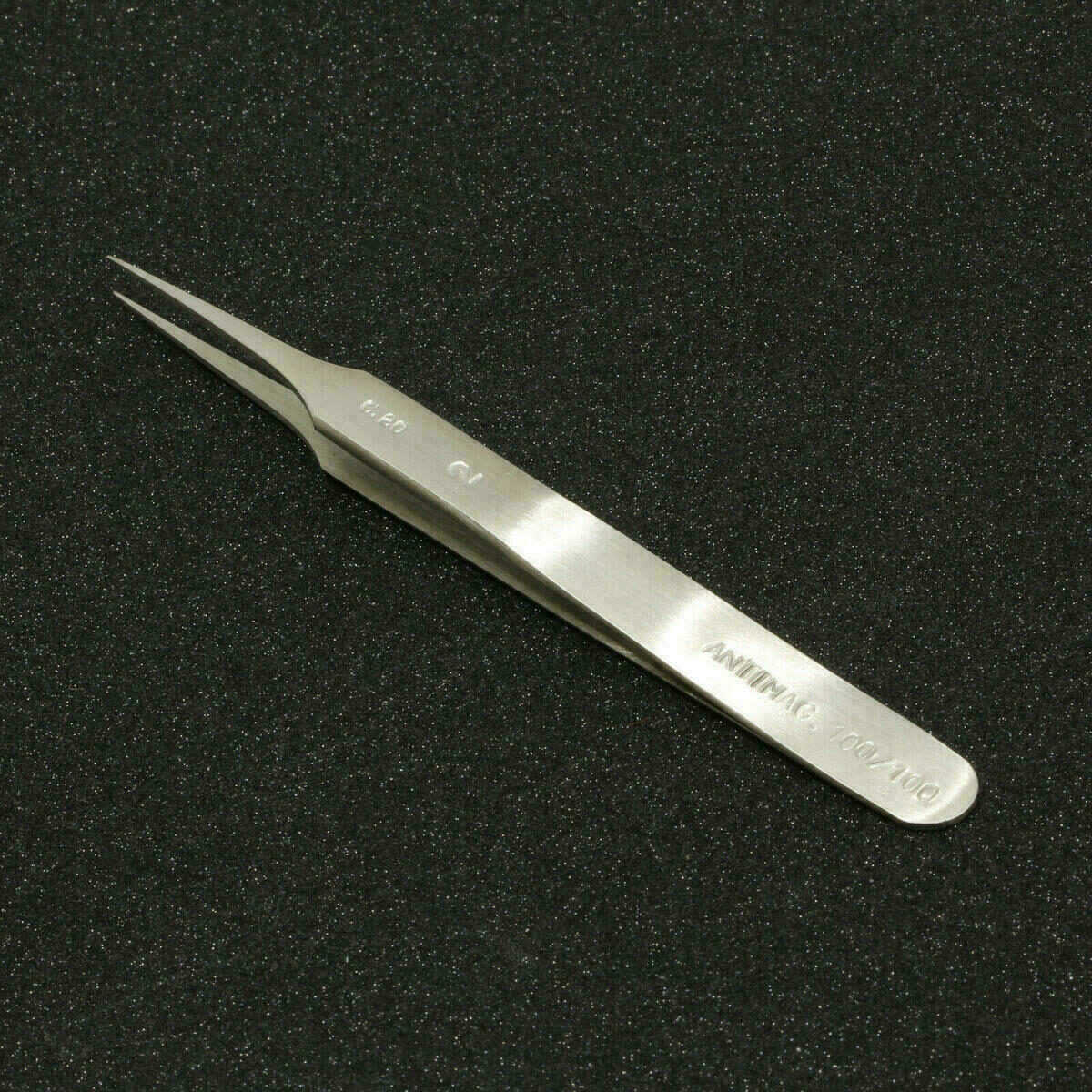 Uhrmacher Pinzette Edelstahl Antimagnetisch Steel Tweezer RUBIS SWISS MADE Form2 – Bild 4