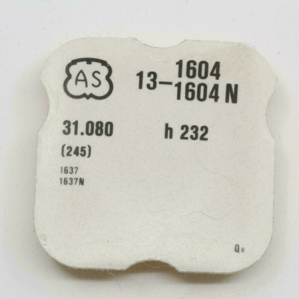 AS 1604 PART 245, Minutenrohr, Cannon pinion AS 1604N, AS 1637, AS 1637N - NOS -