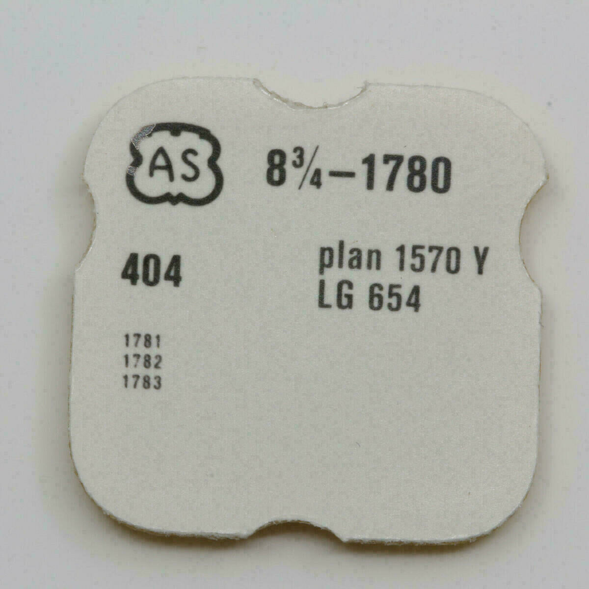 AS 1780 Part 404 Aufzugswelle, winding stem, male AS 1781, AS 1782, AS 1783