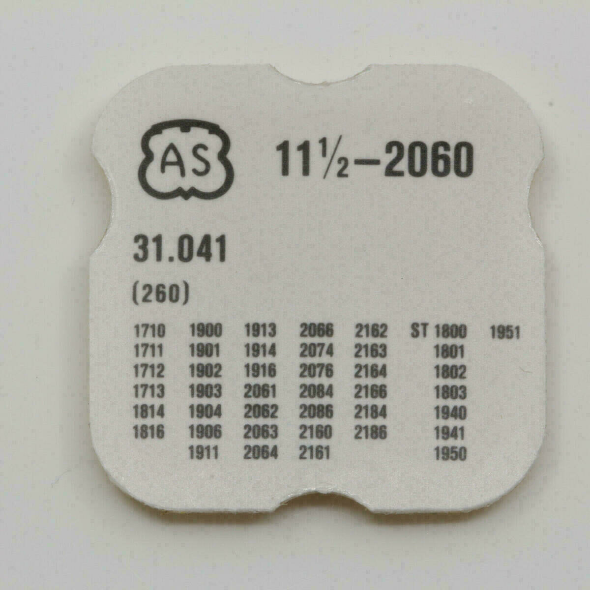 Minute Wheel AS 2060, Part 260 – also for AS 1710 ... 2186