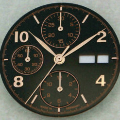 Esfera y juego de agujas para ETA Valjoux 7750 cronógrafo 2 variantes 30.8 mm