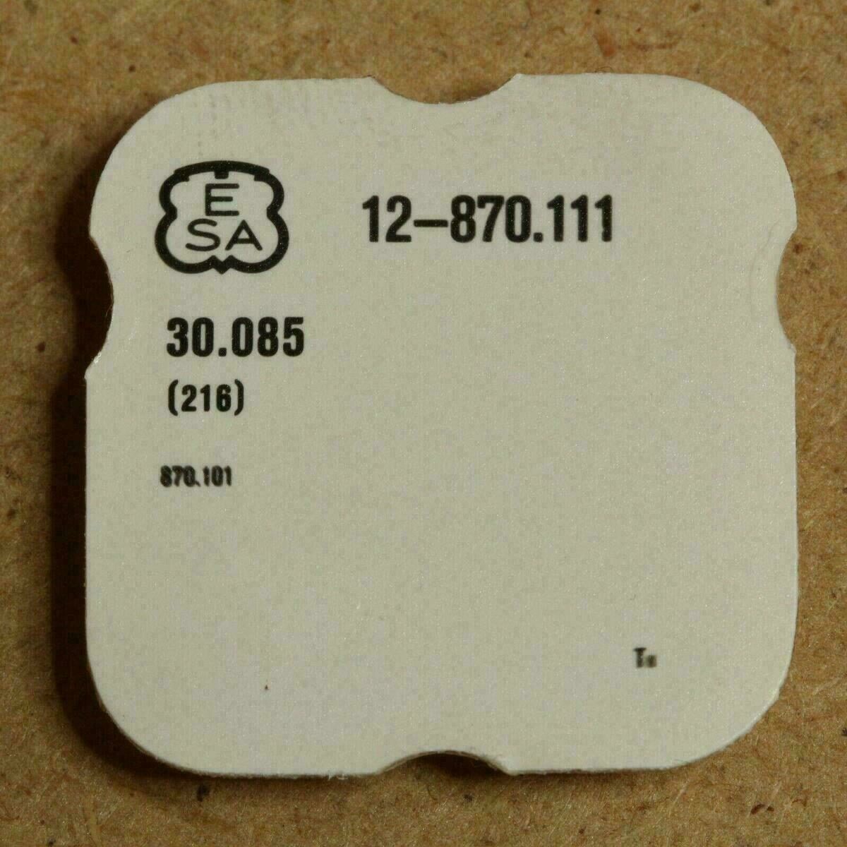 Part 216 for ESA/ETA 870.111, Ref. 30.085 – NOS