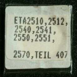 ETA 2510, Part 407 Schiebetrieb, clutch wheel ETA 2512, 2540 2541 2550 2570 2551