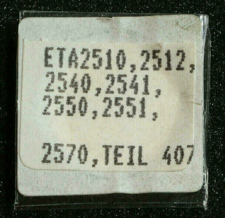 Clutch Wheel for ETA 2510, Part 407 – Also fits ETA 2512, 2540, 2541, 2550, 2551, 2570