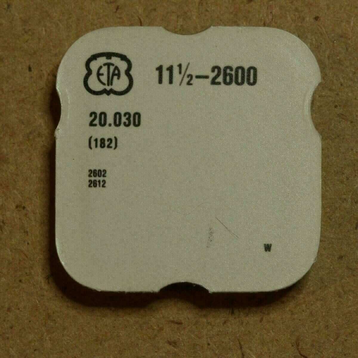 Barrel and Cover without Arbor for ETA 2600, Part 182 – also fits ETA 2602