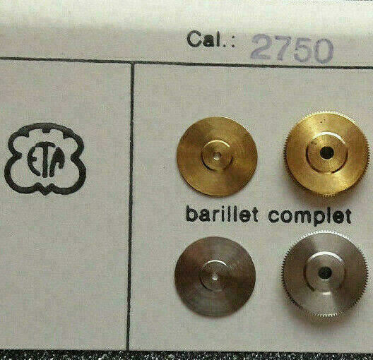 ETA 2750 PART 182 barrilete con tapa ETA 2752 2758 2763 2764 2768 2769 2770 2790