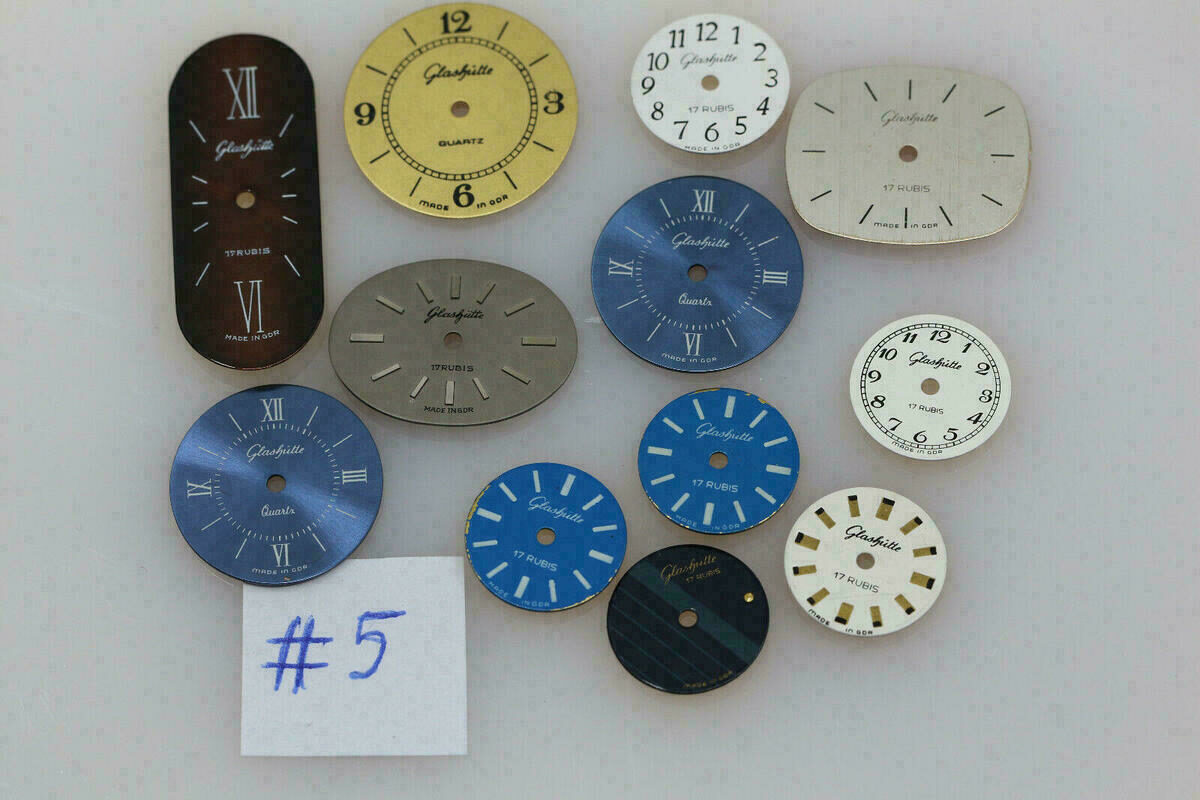 Quadranti Glashütte / GUB 12x pezzi NOS