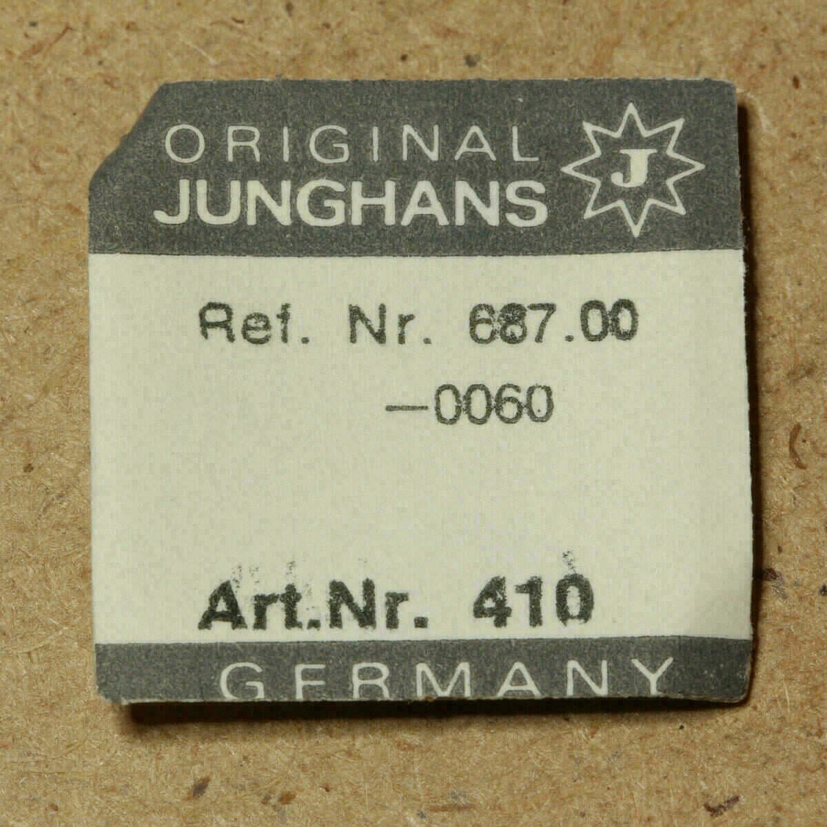 Winding Pinion for JUNGHANS 687.00 – Part 410 – NOS