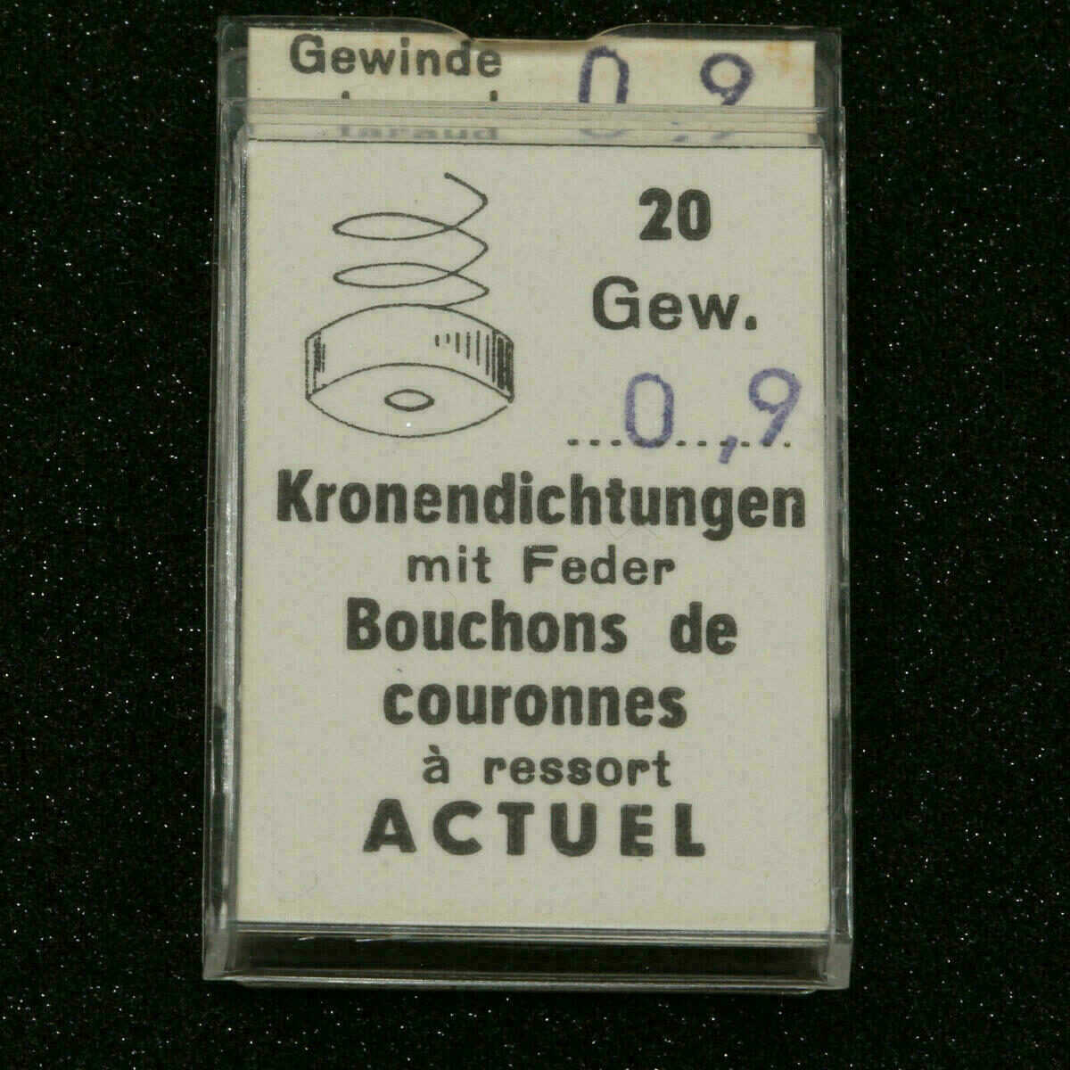 Kronendichtungen mit Feder / Bouchons de couronnes #25