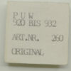 Minute Wheel for PUW 920, 921, 930 – Part 260