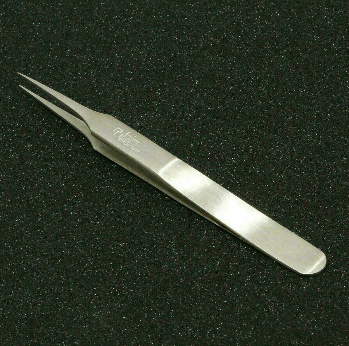 Uhrmacher Pinzette Edelstahl Antimagnetisch Steel Tweezer RUBIS SWISS MADE Form2