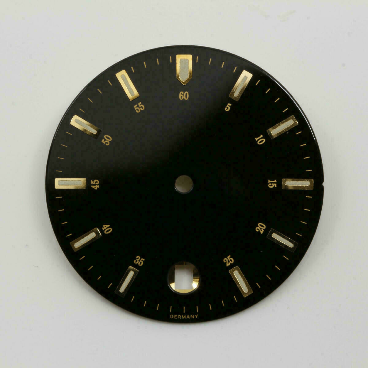 Zifferblatt für Automatikwerke 27,0mm neu schwarz