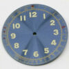 Zifferblatt Schweizer Quarzwerk blau/gold Ø 31,20 mm