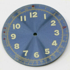 Zifferblatt für Quarzwerke 31,20mm - SWISS - blau gold