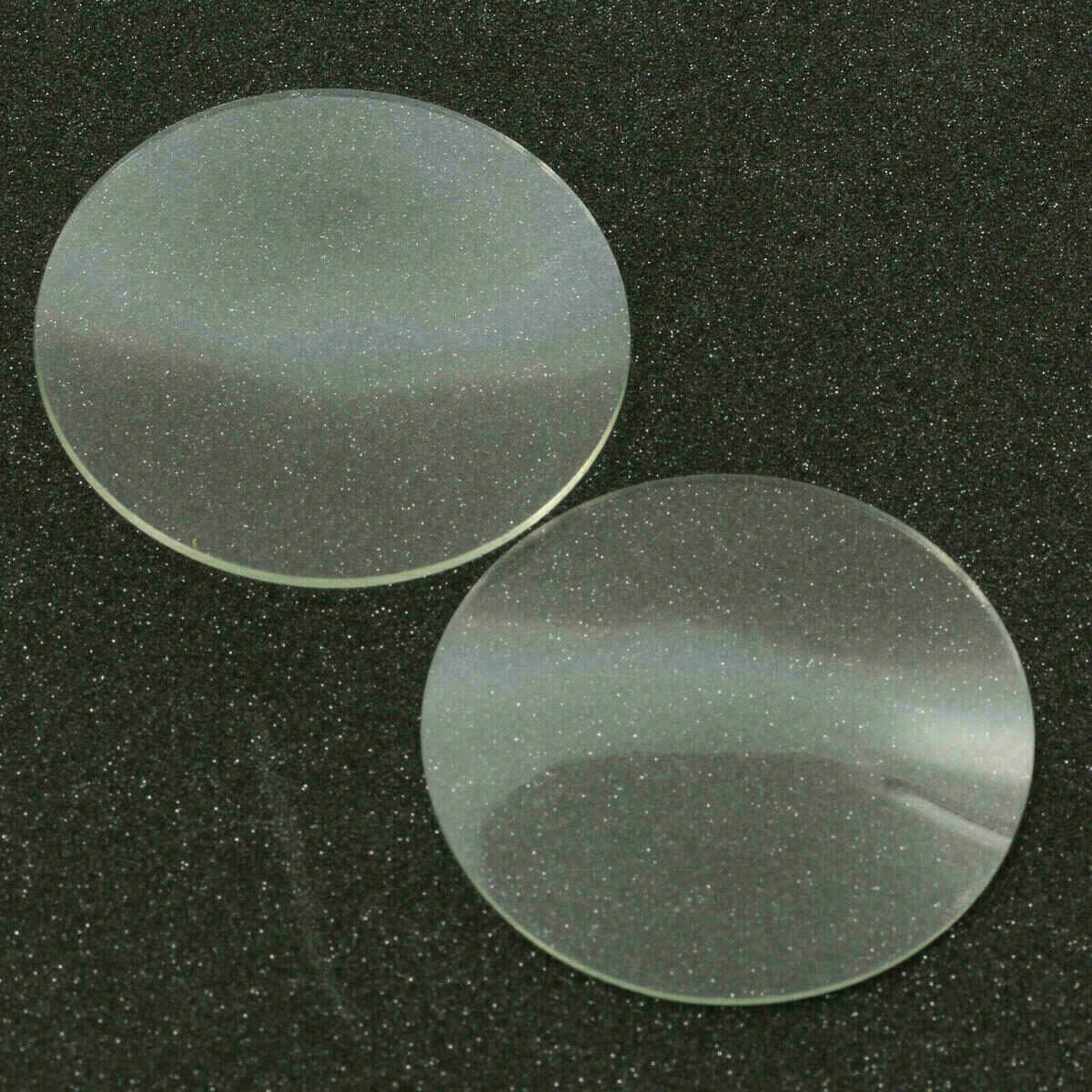 21x Watch Crystals, Slightly Domed Mineral Glass, 1 mm Thick, Ø 50 mm