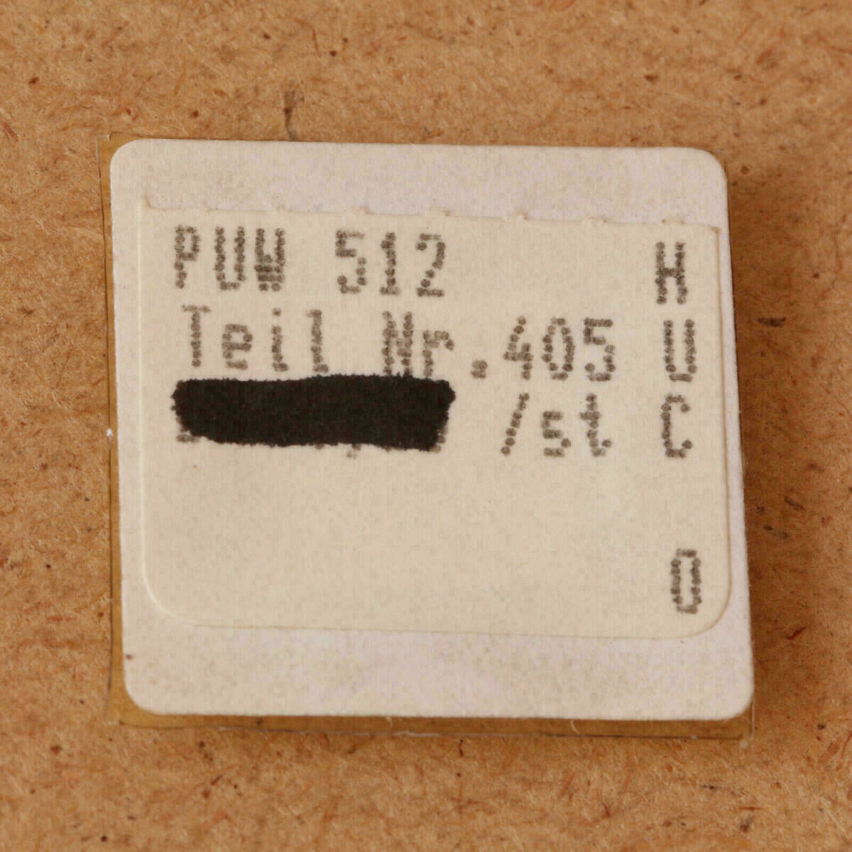 Aufzugwelle für PUW 512 Aufzugswelle, winding Stem, tige remontoir PART 405 NOS – Bild 2