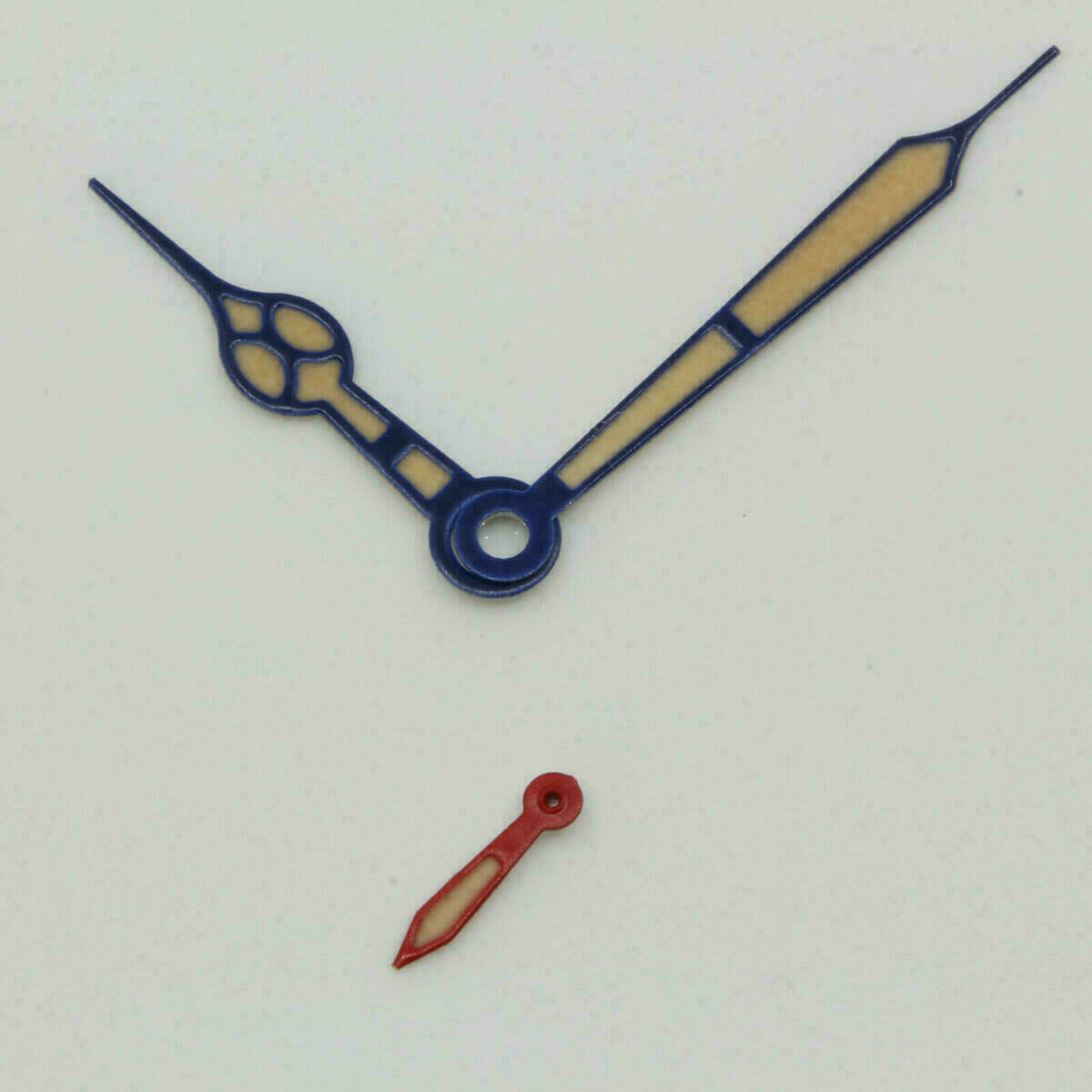 Esfera de reloj de aviador para ETA Unitas 6498 esmalte azul 38,5 mm + agujas – imagen 3