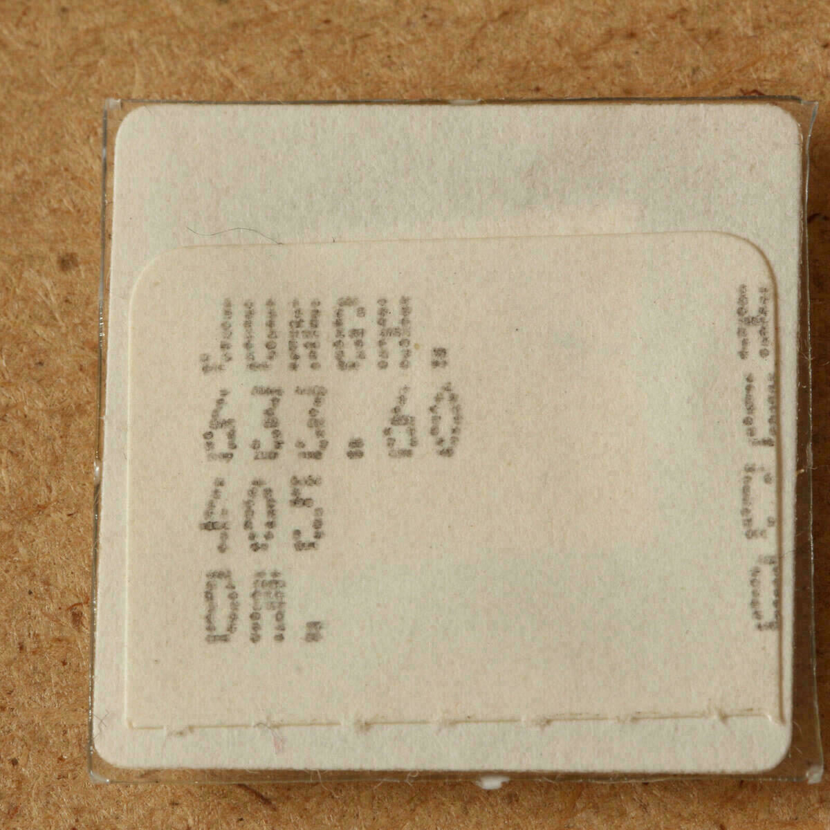 JUNGHANS 633.60 Part 405 tija de remontuar - NOS - – imagen 2