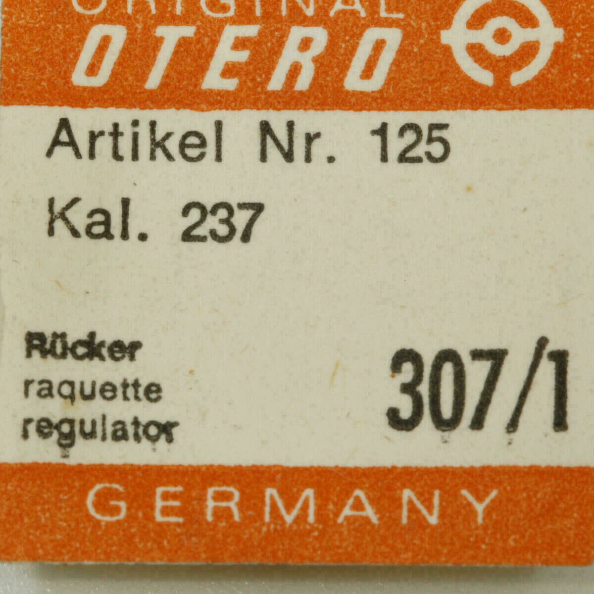 OTERO 237 PART 307/1 Rücker, Raquette Regulator OTERO 362 337 437 OTERO 904 336 – Bild 2