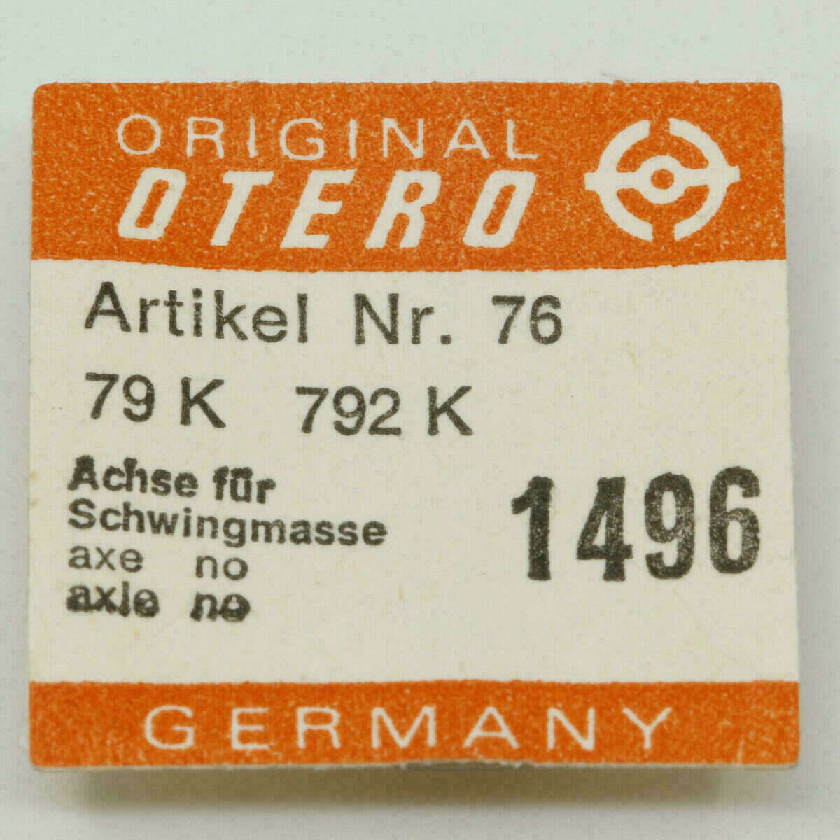 OTERO 79 K Part 1496, Achse für Schwingmasse, Oscillating weight axle 792 K – Bild 2