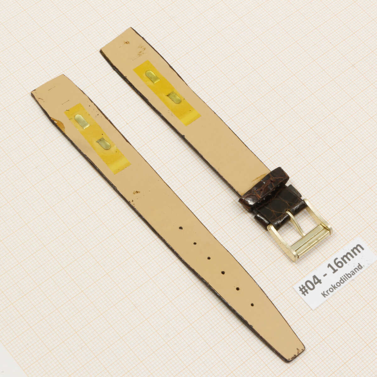Cinturino per orologio in vero coccodrillo 14 16mm, cinturino vintage in alligatore – immagine 10
