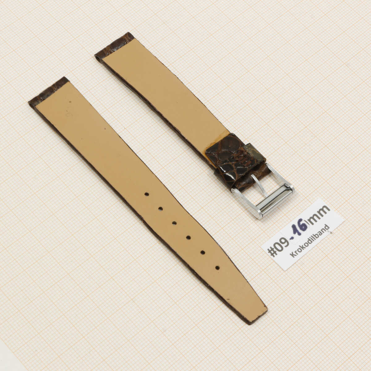 Cinturino per orologio in vero coccodrillo 14 16mm, cinturino vintage in alligatore – immagine 20