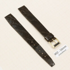 Cinturino per orologio in vero coccodrillo 14 16mm, cinturino vintage in alligatore – immagine 5
