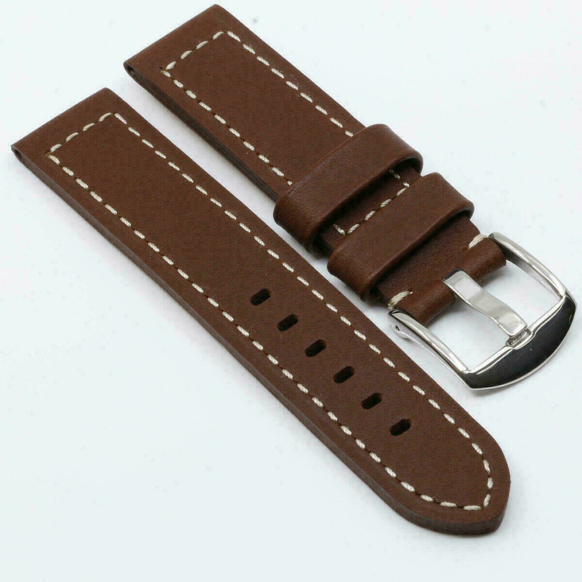 Cinturino per orologio in pelle massiccia 20mm 115/75, cinturino di ricambio #SI2020Cho – immagine 3