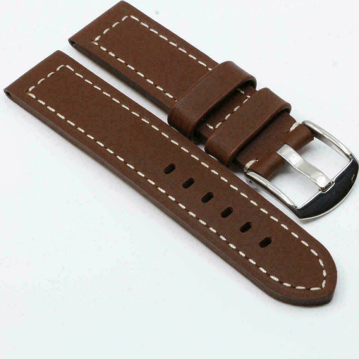 Cinturino per orologio in pelle massiccia 20mm 115/75, cinturino di ricambio #SI2020Cho – immagine 4