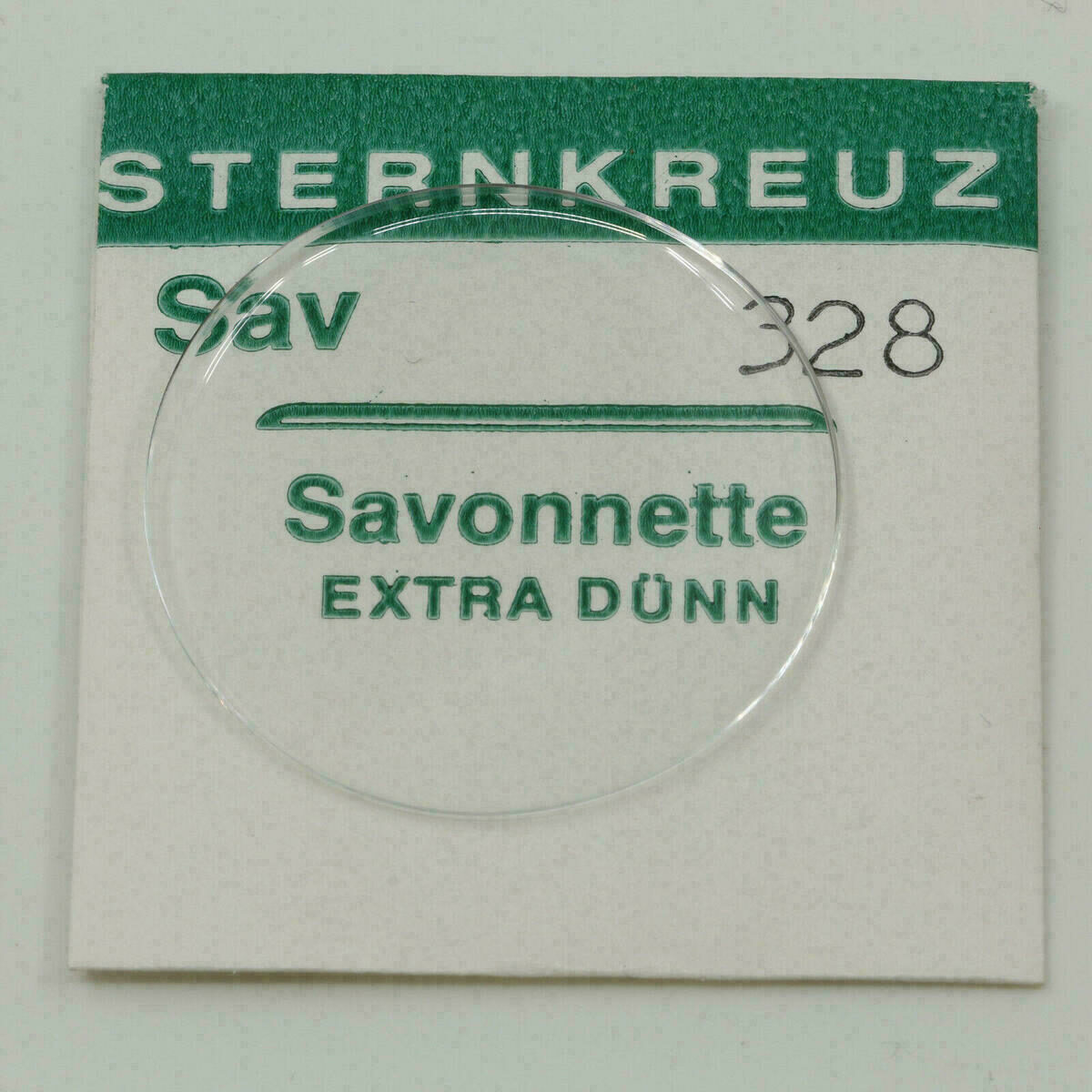 Uhrenglas SAVONETTE Sternkreuz Sav extra dünn Armbanduhren Taschenuhren 22-46mm – Bild 3