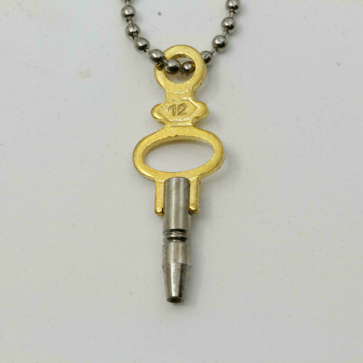 Pocket Watch Key Set, 14 Pieces, Brass, with Key Chain – image 2