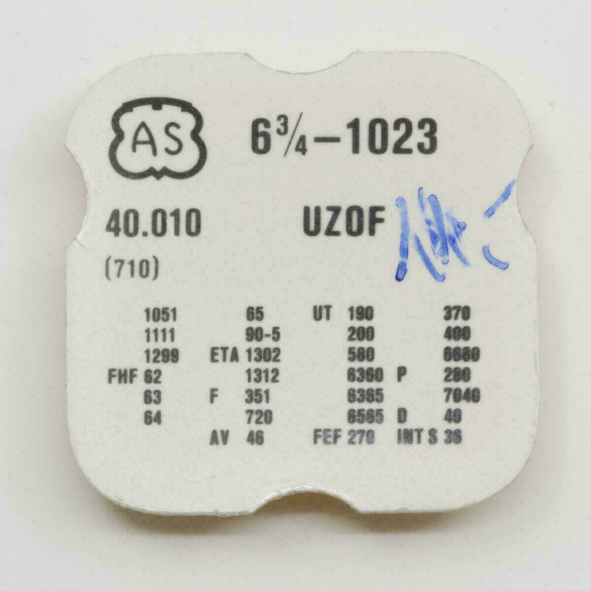AS 1023 PART 710, Anker, pallet fork AS 1051 1111 1299 FHF 62 UT 6365 ETA 1302