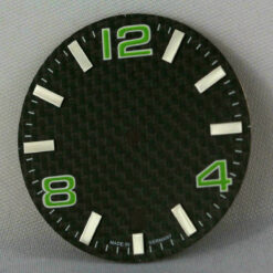 Carbon-Zifferblatt für ETA 2824-2 Automatikwerk 30.8 mm grün