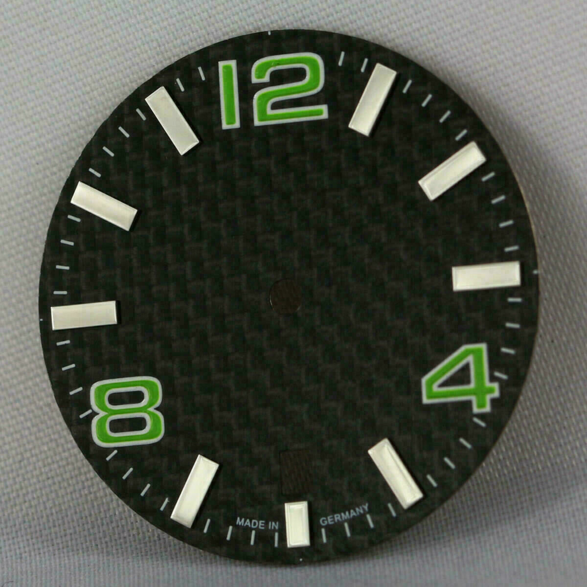 Carbon-Zifferblatt für ETA 2824-2 Automatikwerk 30.8 mm grün