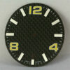 Carbon-Zifferblatt ETA 2824-2 gelb 30,8 mm, C1 Lume