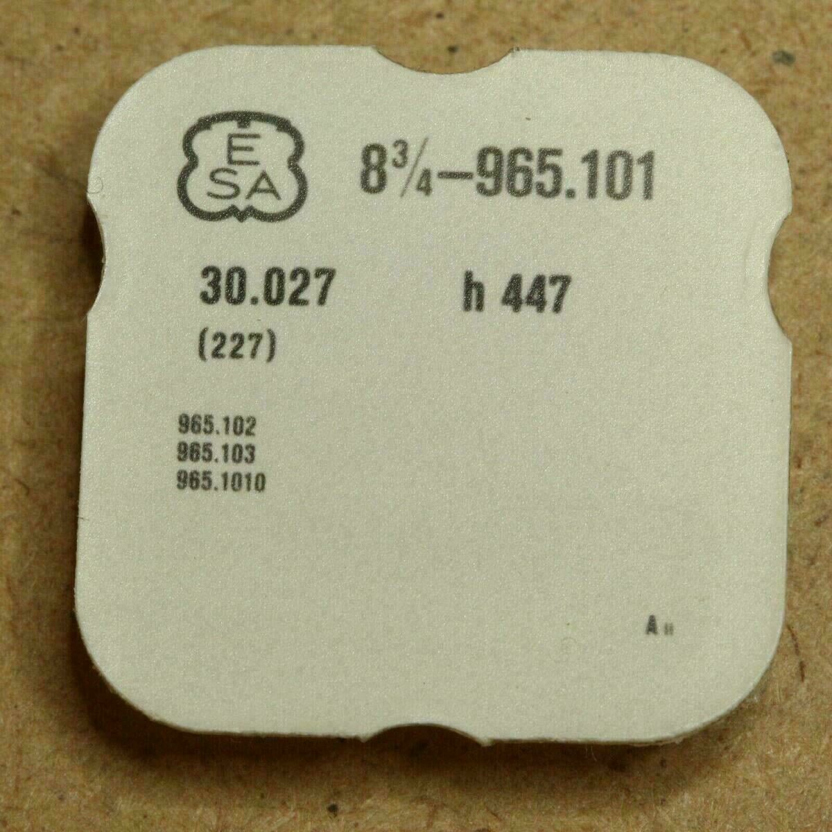 Roue de seconde au centre ETA 965.101 Part 227, h.135 – pour ESA/ETA 965.102 – NOS