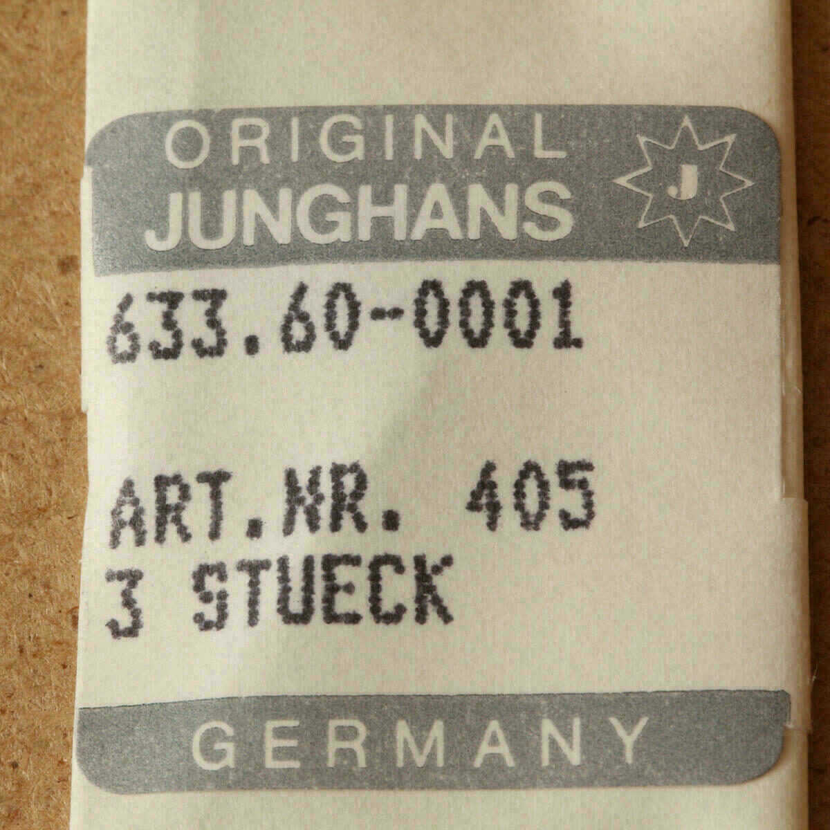 JUNGHANS 633.60 Part 405 tija de remontuar - NOS -