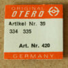 OTERO 334 rueda de corona para calibre 335, recambio