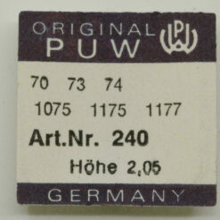 PUW 70 PART 240 Laternen Minutenrohr canon pinion with clam notch PUW 73 74 1075