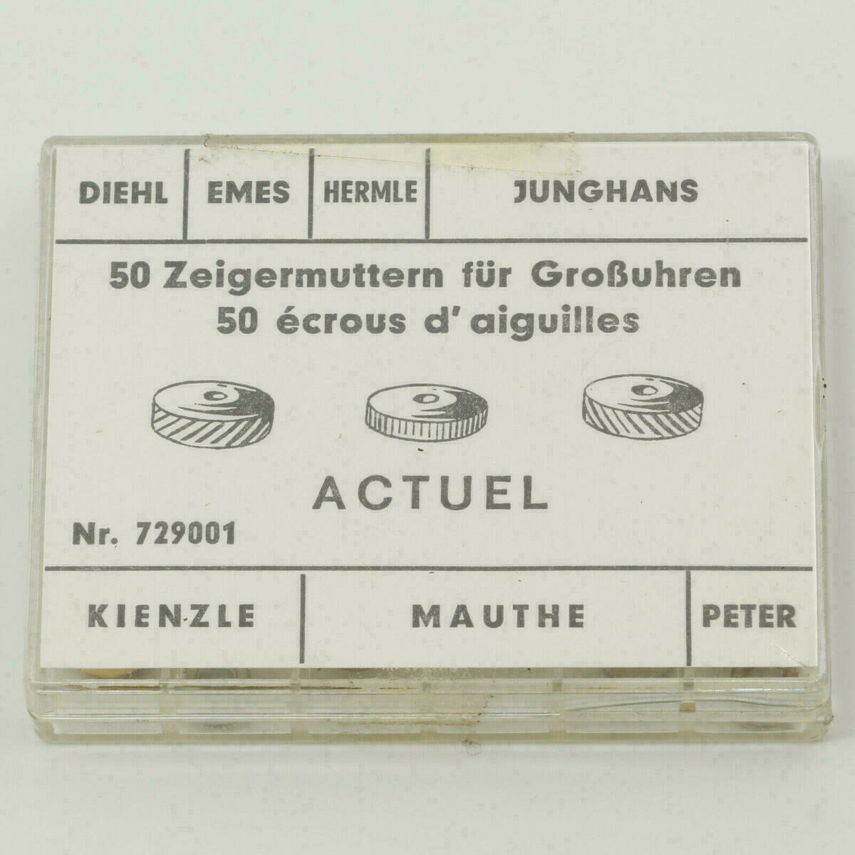 Zeigermuttern für Grossuhren 50 Stück JUNGHANS KIENZLE MAUTHE DIEHL EMES #25