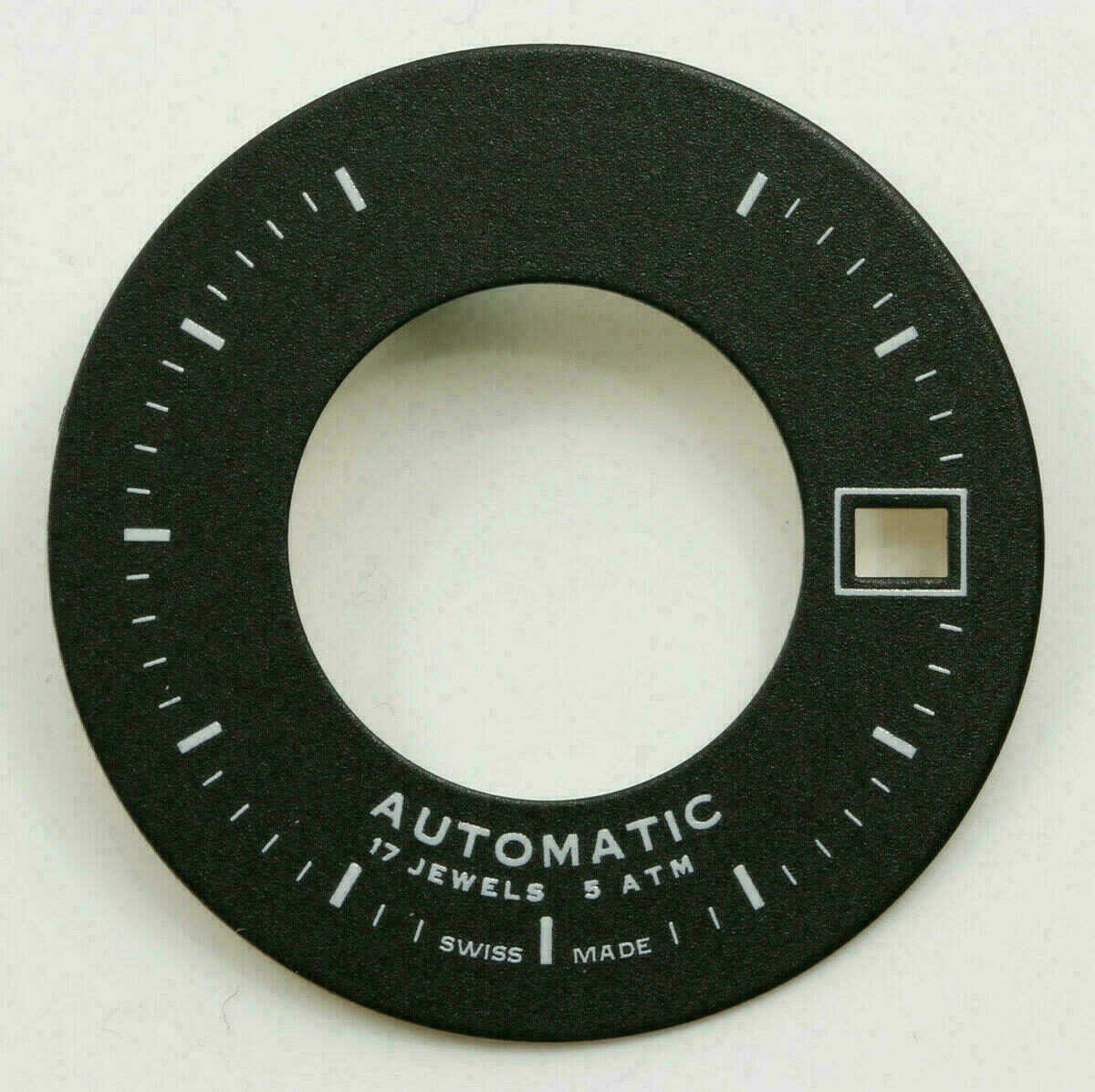 Cadran ETA 2824-2 noir Ø 28.80 mm – date à 3H