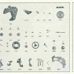 Bettlach EB 8423 PART 225 ruota dei secondi, EB 8423-73 & EB 8423-74 NOS – immagine 4