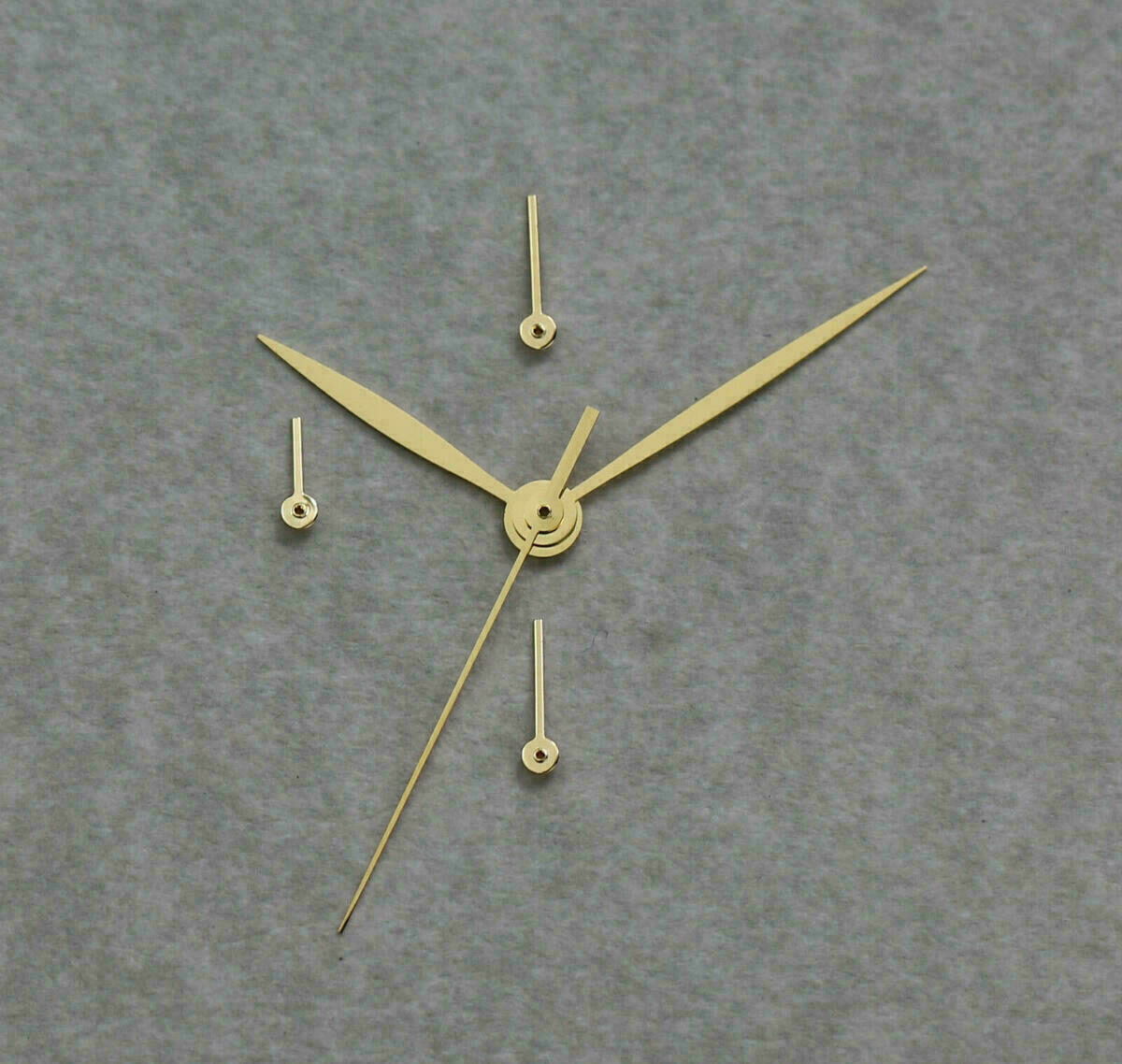 Cadran ETA Valjoux 7750 blanc-or et jeu d’aiguilles pour chronographe, or – neuf – image 2