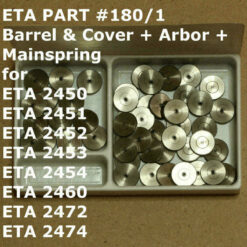 ETA 2450 - 2474 Part 180, 180/1 Federhaus mit Federwelle, barrel with arbor 2472 – Bild 2