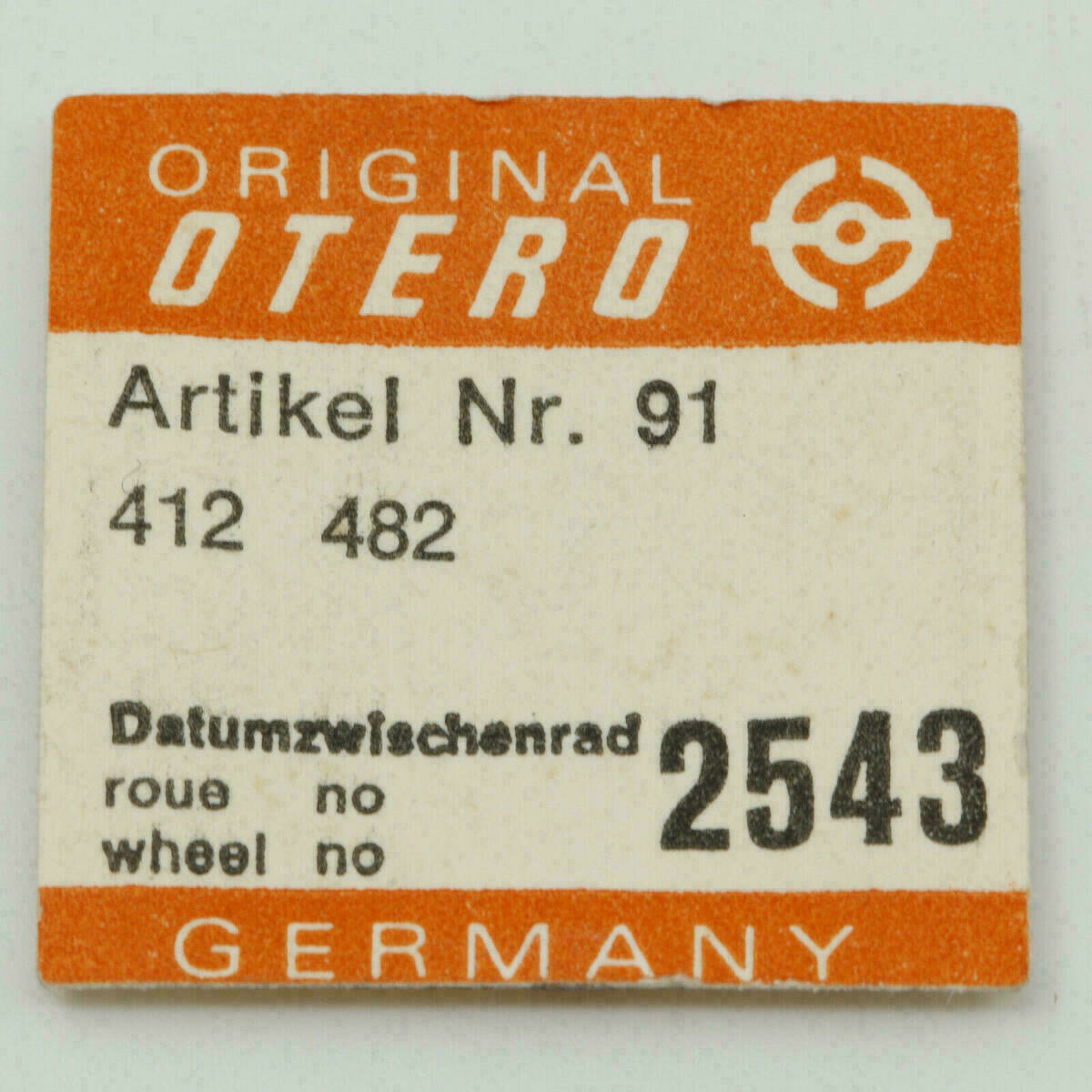 OTERO 412 Part 2543 Datum-Zwischenrad, Intermediate date wheel,OTERO 482 – Bild 3