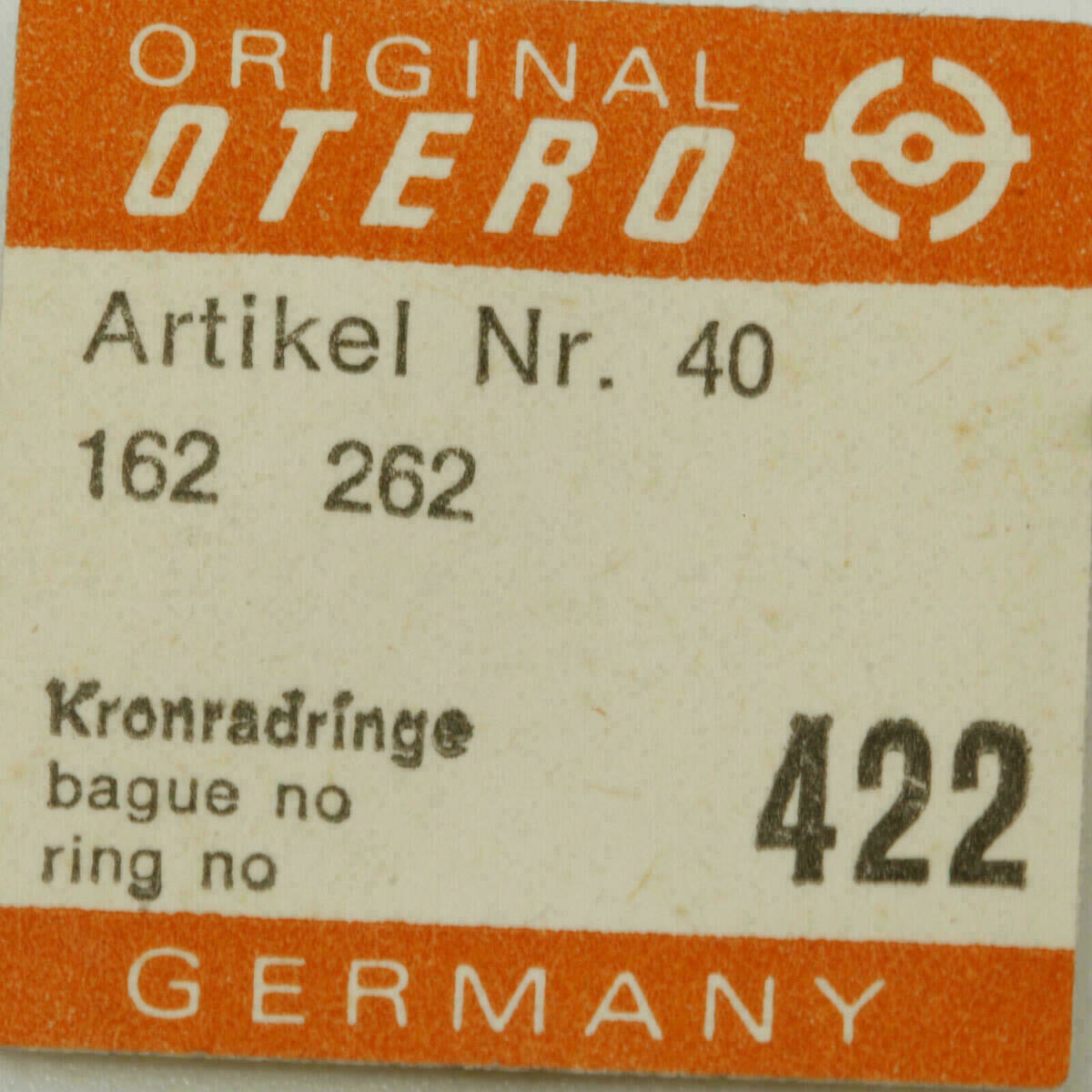 OTERO 44 PART 422 Kronradringe Crown wheel ring 48 64 162 70 162 237 334 740 146 – Bild 10