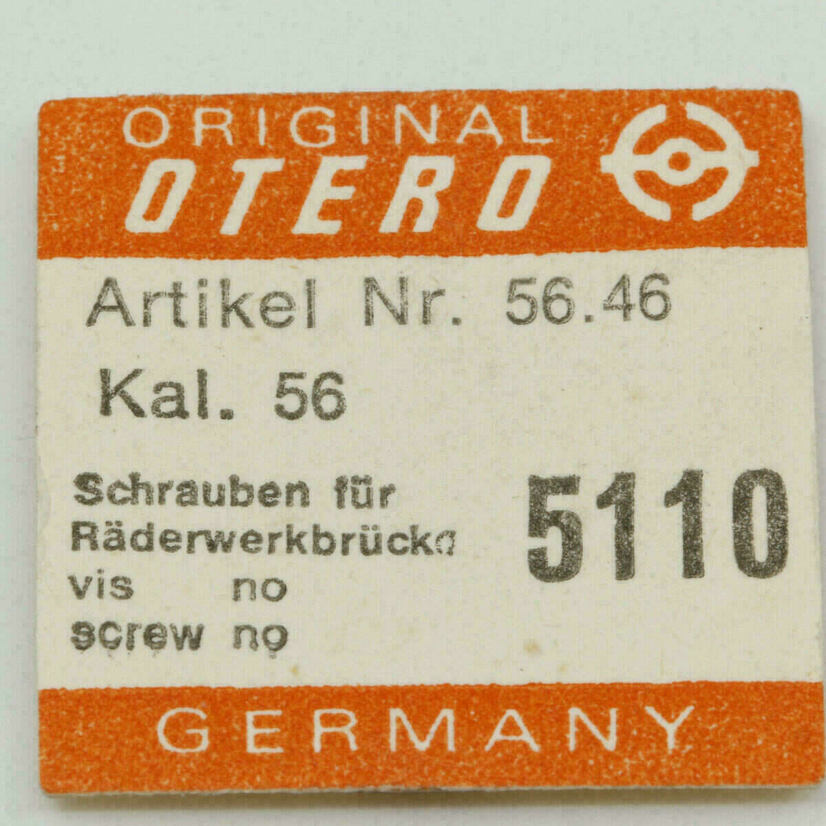 OTERO 56 Part 5110 Schrauben für Räderwerkbrücke, Train wheel bridge screw Vis – Bild 2